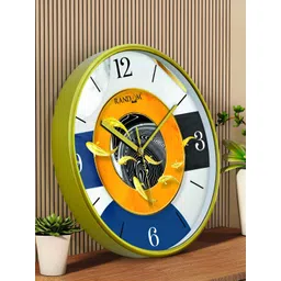 RANDOM Green & Blue Printed Contemporary Wall Clock-picture-15
