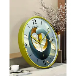 RANDOM Green & Blue Printed Contemporary Wall Clock-picture-16