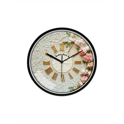 RANDOM Green & Pink Printed Analogue Wall Clock image 1