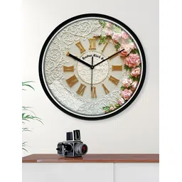 RANDOM Green & Pink Printed Analogue Wall Clock image 4