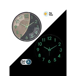RANDOM Grey and Beige Colourblocked Sweep Movement Mechanism Contemporary Wall Clock-picture-21