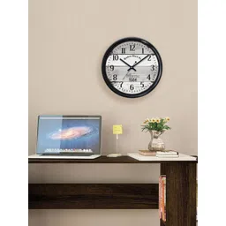 RANDOM Grey & Black Round Analogue Wall Clock-picture-38