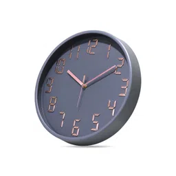 RANDOM Grey & Gold-Toned Printed Contemporary Analogue Wall Clock-picture-22