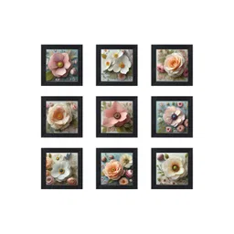 RANDOM Grey & Pink 6 and more Piece Synthetic Wood Other Wall Paintings-picture-40