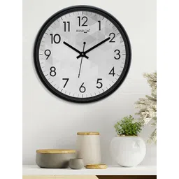 RANDOM Grey Round Printed Analogue Wall Clock-picture-25