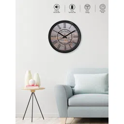 RANDOM Grey Round Printed Analogue Wall Clock-picture-11