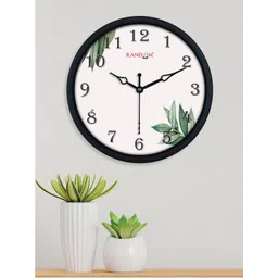 RANDOM Leaf Printed Analogue Contemporary Plastic Wall Clock-picture-31