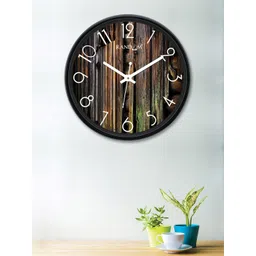 RANDOM Multi-Coloured Round Printed 30 cm Analogue Wall Clock-picture-36