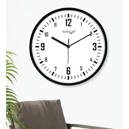 random Multicolour Modern Plastic Stylish Non Ticking Silent Analog Wall Clock -12 inch-picture-38