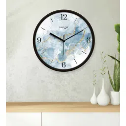 random Multicolour Modern Plastic Stylish Non Ticking Silent Analog Wall Clock -12 inch-picture-24