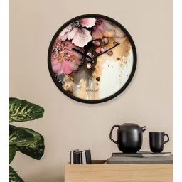 random Multicolour Modern Plastic Stylish Non Ticking Silent Analog Wall Clock -12 inch-picture-12