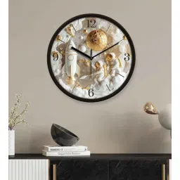 random Multicolour Modern Plastic Stylish Non Ticking Silent Analog Wall Clock -12 inch-picture-21