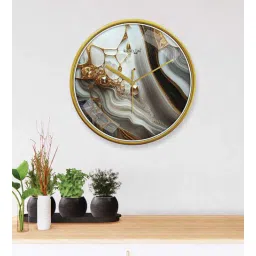 random Multicolour Modern Plastic Stylish Non Ticking Silent Analog Wall Clock -12 inch-picture-16