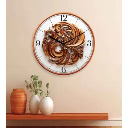 random Multicolour Modern Plastic Stylish Non Ticking Silent Analog Wall Clock -12 inch-picture-30