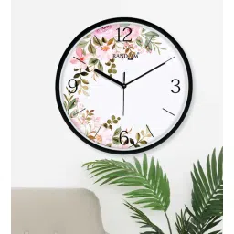 random Multicolour Modern Plastic Stylish Non Ticking Silent Analog Wall Clock -12 inch-picture-34