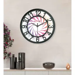random Multicolour Modern Plastic Stylish Non Ticking Silent Analog Wall Clock -8 Inch-picture-37