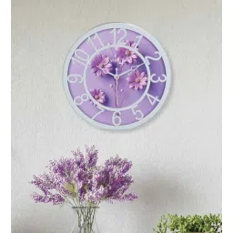 random Multicolour Modern Plastic Stylish Non Ticking Silent Analog Wall Clock -8 Inch-picture-32