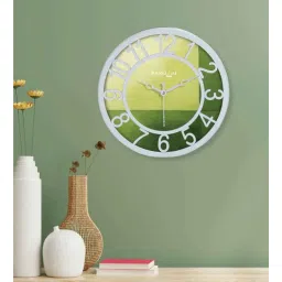 random Multicolour Modern Plastic Stylish Non Ticking Silent Analog Wall Clock -8 Inch-picture-24