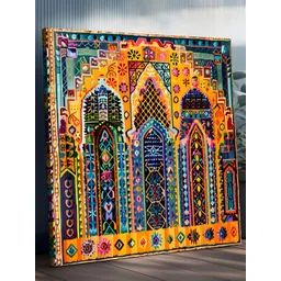 RANDOM Multicoloured 1 Piece Canvas Abstract Wall Paintings-picture-26