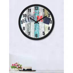 RANDOM Multicoloured & Off-White Round Printed 30 cm Analogue Wall Clock-picture-22