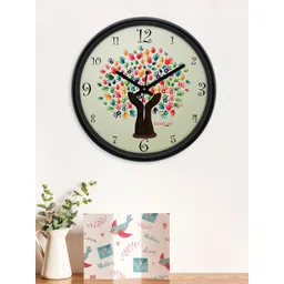 RANDOM Multicoloured Printed Dial 27.94 cm Analogue Wall Clock-picture-42