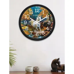 RANDOM Multicoloured Round Printed 30 cm Analogue Wall Clock-picture-28