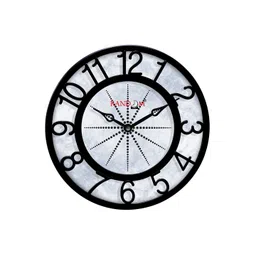 RANDOM Off-White & Black Printed Contemporary 20 cm Table Cum Wall Analogue Clock-picture-15