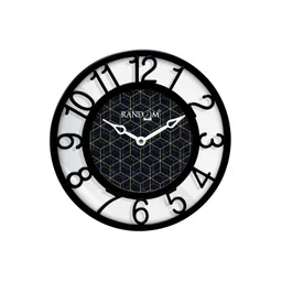 RANDOM Off White & Black Printed Contemporary Wall Clock-picture-23