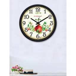 RANDOM Off-White & Red Round Printed 30 cm Analogue Wall Clock-picture-24