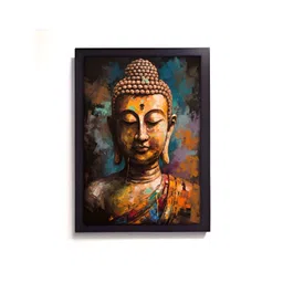 RANDOM Orange & Blue Religious Wooden Wall Art-picture-30