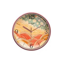 RANDOM Orange & Green Printed Contemporary Wall Clock-picture-15