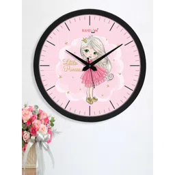 RANDOM Pink & Black 3D Little Princess Analogue Wall Clock-picture-22