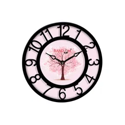 RANDOM Pink & Black Printed Contemporary Wall Clock-picture-27
