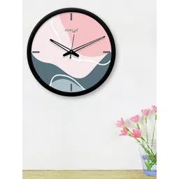 RANDOM Pink & Green Round Printed 30.4 cm Analogue Wall Clock-picture-14