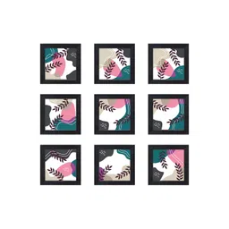 RANDOM Pink & Grey 6 and more Piece Synthetic Wood Other Wall Paintings-picture-18