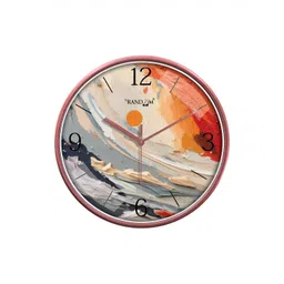 RANDOM Pink & White Printed Contemporary Wall Clock-picture-41