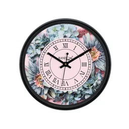 RANDOM Pink & White Round Printed Analogue Wall Clock-image-46