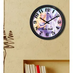 random Princess Purple & Black Plastic Kids Wall Clock-picture-11
