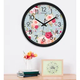 random Quartz Movement Black Plastic Wall Clock-picture-11