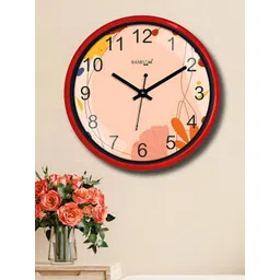 RANDOM Red & Pink Printed Traditional Wall Clock-picture-29