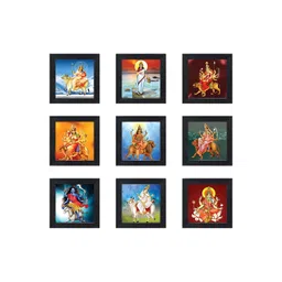 RANDOM Red & Red 6 and more Piece Synthetic Wood Other Wall Paintings-picture-36