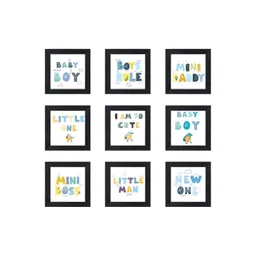 RANDOM White & Black 6 and more Piece Synthetic Wood Other Wall Paintings-picture-23