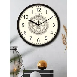 RANDOM White & Black Printed Contemporary Wall Clock-picture-39