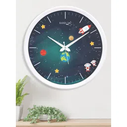 RANDOM White & Blue 3D Space Analogue Wall Clock-picture-30