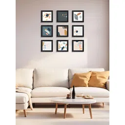 RANDOM White & Blue 6 and more Piece Synthetic Wood Other Wall Paintings image 3
