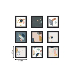 RANDOM White & Blue 6 and more Piece Synthetic Wood Other Wall Paintings image 4