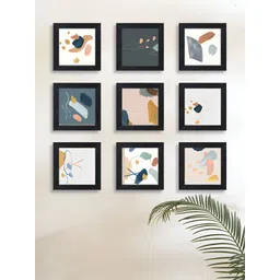 RANDOM White & Blue 6 and more Piece Synthetic Wood Other Wall Paintings image 2