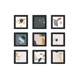 RANDOM White & Blue 6 and more Piece Synthetic Wood Other Wall Paintings image 1