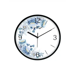 RANDOM White & Blue Printed Contemporary Wall Clock-picture-26