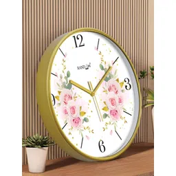 RANDOM White & Pink Printed Contemporary Wall Clock-picture-23